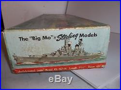 USS Missouri Navy Ship Kit Sterling Models VINTAGE NOS RARE HUGE BIG MO