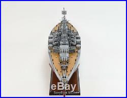 USS Tennessee BB-43 Tennessee-Class Battleship Handmade Wooden Ship Model 38