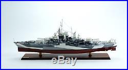 USS Tennessee BB-43 Tennessee-class battleship Wooden Ship Model 38 Scale 1200