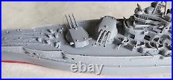 USS Tennessee Vintage Plastic Model Kit Assembled