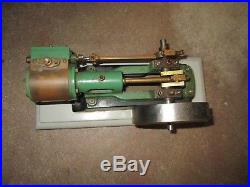 VINTAGE Horizontal MODEL STEAM ENGINE w Free ship