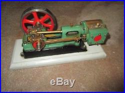 VINTAGE Horizontal MODEL STEAM ENGINE w Free ship