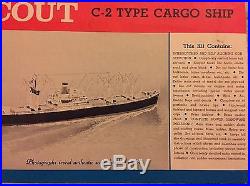 Vintage Sterling Wood American Scout C-2 Cargo Ship Kit B-18f New & Complete