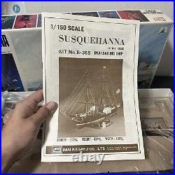 VTG IMAI USS Susquehanna Plastic Model Sailing Ship 1/150 Scale New Open Box