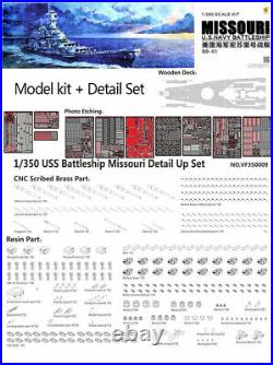 Very Fire 350909DX US Battleship Missouri Deluxe Edition 1/350 Scale Model Kit