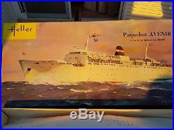Very Rare! Heller Avenir Ferryboat 1200 Model Kit! Free Shipping