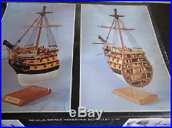 Very Rare Panart Hms Victory Bow Section Wooden Ship Kit