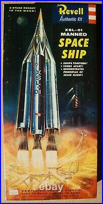 Very Rare Revell Xsl-01 Manned Space Ship (1957) S Kit Missing One Part