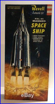 Vintage 1957 REVELL XSL-01 MANNED SPACE SHIP S MODEL KIT MIB