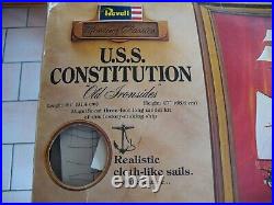 Vintage 1978 Uss Constitution Ship Model Kit By Revell