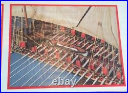 Vintage Aurora Heller 1977 La Reale De France 1/75 French Ship Model Kit RARE