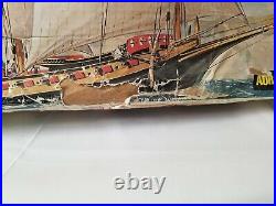 Vintage Aurora-Heller Chebec Sailing Ship Plastic Model Kit, 1/50 scale (NIB)