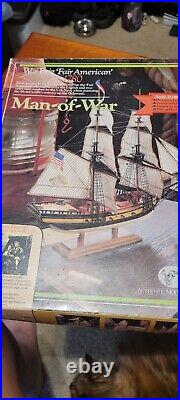 Vintage Authentic Models Holland WAR BRIG'FAIR AMERICAN' 1780 PRE-OWNED UNBUILT