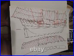 Vintage Authentic Models Holland WAR BRIG'FAIR AMERICAN' 1780 PRE-OWNED UNBUILT