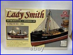 Vintage Constructo Wood Ship Model Kit Lady Smith Yorkshire 1906 190 Scale