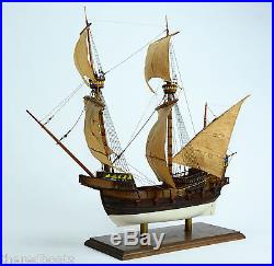 Vintage Handmade Wooden Tall Ship Model
