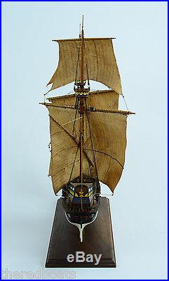 Vintage Handmade Wooden Tall Ship Model