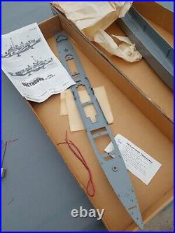 Vintage Lindberg Greyhound Fletcher Class Destroyer Plastic Model Ship Kit