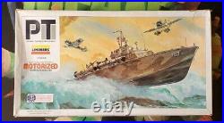 Vintage Lindberg Military Model Kits Lot 1990 Torpedo Boat Landing Craft LSU WW2