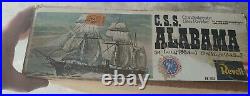 Vintage Revell Model Ship H132 CSS Alabama Confederarate new old stock
