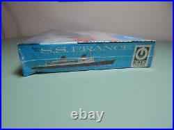 Vintage SS France Oceanliner Ship Model Kit NOS Sealed