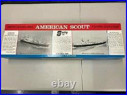 Vintage Sterling Models American Scout C-2 Wooden Cargo Ship Model in Box