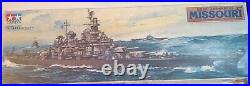 Vintage Tamiya U. S. S. Missouri BB-63 Battleship 1350 Scale Model Kit #78008