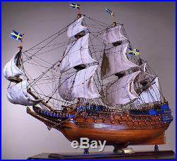 WASA 45 large scaled wood model ship tall Sweden boat VASA