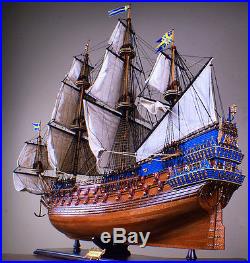 WASA 45 large scaled wood model ship tall Sweden boat VASA