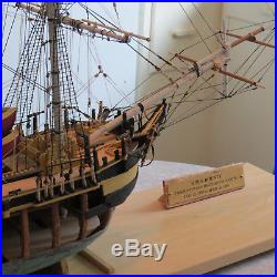 WILL SHIP! Museum-quality large pro-built wooden, rigged HMS BOUNTY