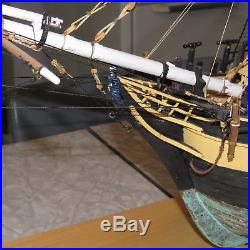WILL SHIP! Museum-quality large pro-built wooden, rigged HMS BOUNTY