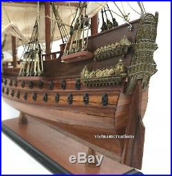 Wasa Wood Wooden Nautical Model Ship Boat 20L Vehicle Swedish Navy Display NEW
