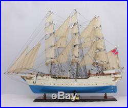 Windjammer Christian Radich 37 Wooden Built Tall Training Ship Model Assembled