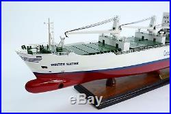 Winter Water Cool Carrier Ship Handcrafted Wooden Model Ship