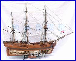 Wood ship kit scale 1/50 HMS Druid wood ship kit full rib full frame wood model