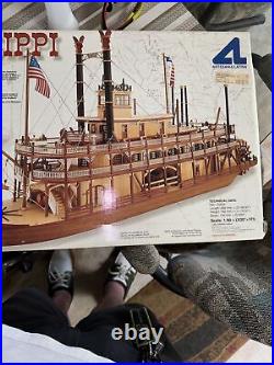 Wooden Model Ship Kit Paddle Steamer King Of The Mississippi Model 20515