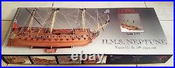 Wooden Ship Corel SM 58 H. M. S British Warship Neptune with 58 cannons 1/90