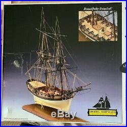 Wooden Ship Model Kit, Revolutionary War Brig, 1778. Fair America