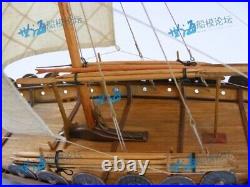 Wooden scale 1/50 sailing boat Viking ship Unassembled model building DIY kit