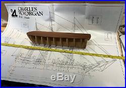 Wooden ship model of the Whaler''Charles W. Morgan' 150th scale. Not a'toy