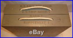 Ww2 Us Navy Miniature Ship Models Mark 1 Supplement 1 Wwii Recognition Kit Framb