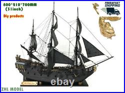 ZHL The black Pearl Golden version 2021 wood model ship kit 31 inch