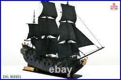 ZHL The black Pearl Golden version 2021 wood model ship kit 31 inch