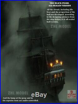 ZHL all sealed version of the black pearl ship wooden model ship kits